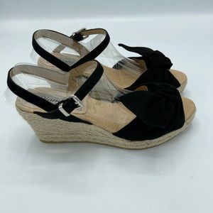 Diane B. Open Toe Wedge Sandal.